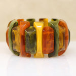 Hip Mid Century Molded Plastic Bracelet