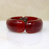 Chubby Chestnut-Colored Bakelite Clamper Bracelet