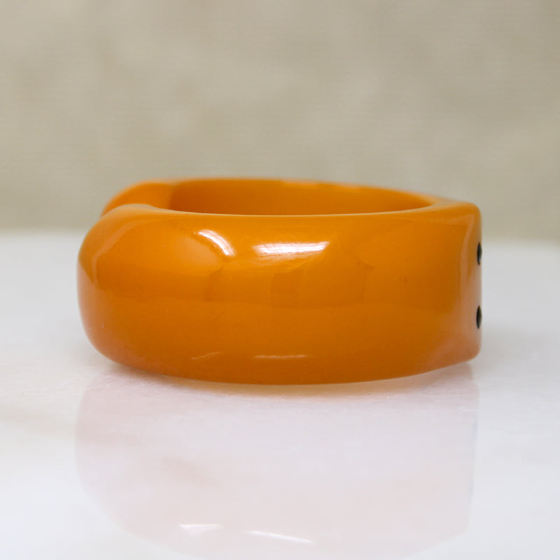 Butterscotch-Colored Bakelite Clamper Bracelet