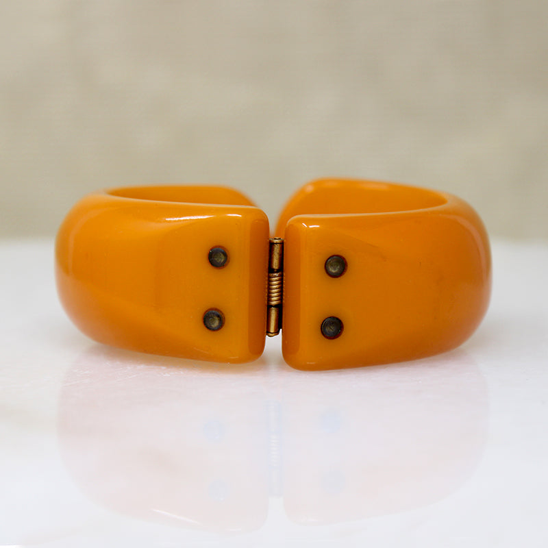 Butterscotch-Colored Bakelite Clamper Bracelet