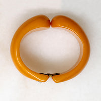 Butterscotch-Colored Bakelite Clamper Bracelet