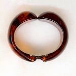 Curvy Clamper Bracelet in "Tortoiseshell" Bakelite