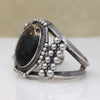 Remarkable Jasper & Coin Silver Cuff Bracelet