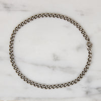 Light Sterling Silver Curb Chain Bracelet