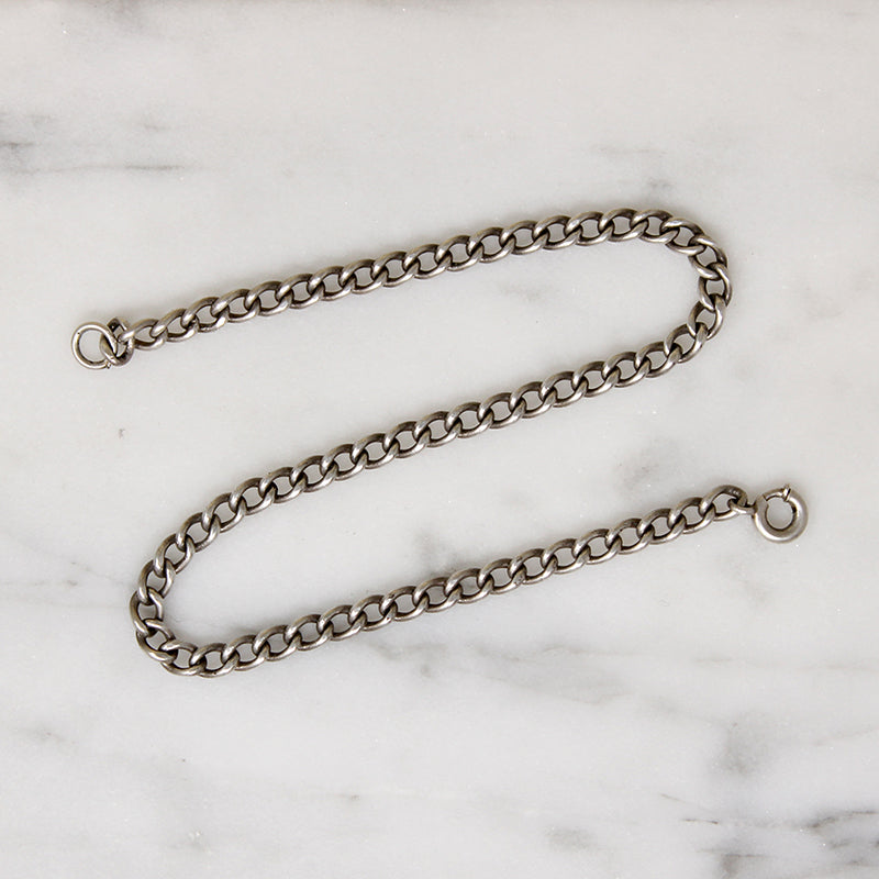 Light Sterling Silver Curb Chain Bracelet