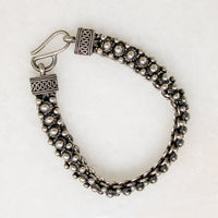 Ornate Sterling Silver Mesh Bracelet