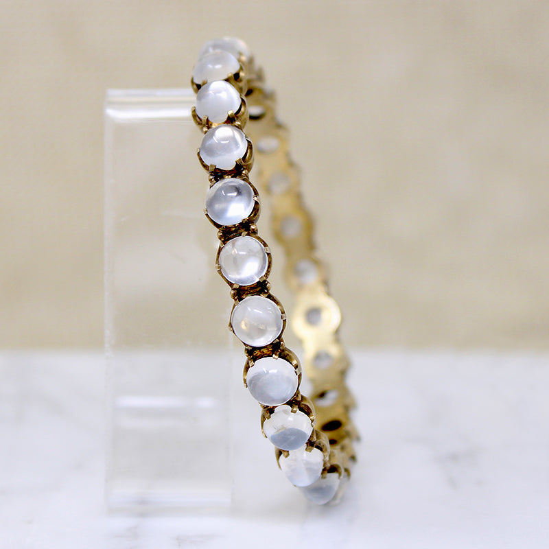 Enchanted Moonstone & Silver Gilt Bangle