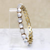 Enchanted Moonstone & Silver Gilt Bangle