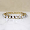 Enchanted Moonstone & Silver Gilt Bangle