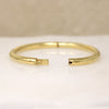 Pure Luxury 18k Gold Hinged Bangle