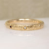 May's Gem Set Engraved Gold Bangle