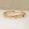 May's Gem Set Engraved Gold Bangle