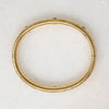 May's Gem Set Engraved Gold Bangle
