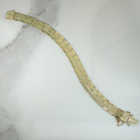 Subtle Art Deco Gold and Enamel Bracelet