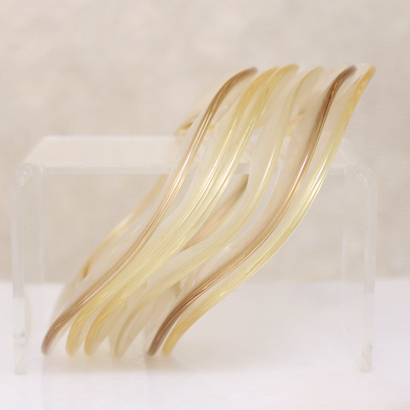 Stack of Six Mod Lucite Bangles