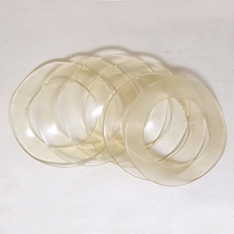 Stack of Six Mod Lucite Bangles