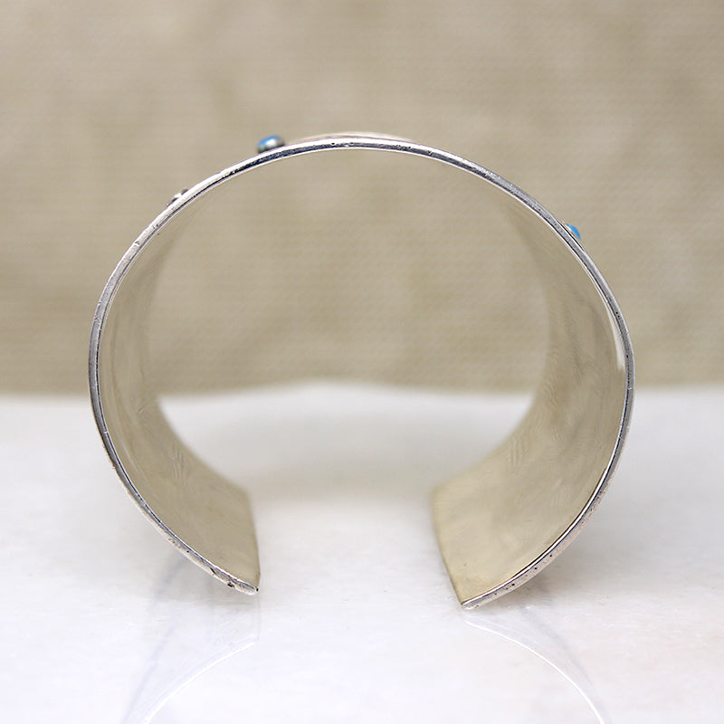 Peruvian Sterling Cuff Bracelet with Creatures
