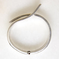 Impressive Mexican Modernist Sterling Buckle Bracelet
