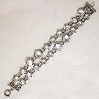 Irresistible Rock Crystal & Sterling Art Deco Bracelet