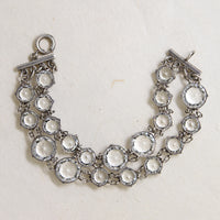 Irresistible Rock Crystal & Sterling Art Deco Bracelet