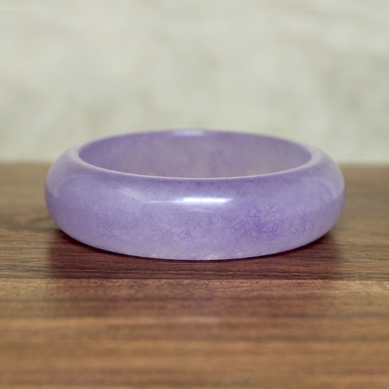 Chubby Lavender Quartz Bangle Bracelet