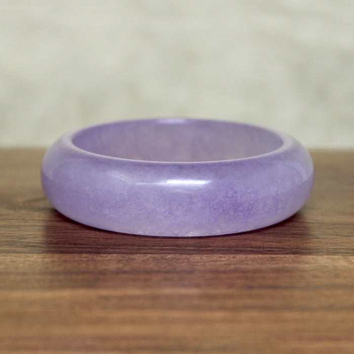 Chubby Lavender Quartz Bangle Bracelet