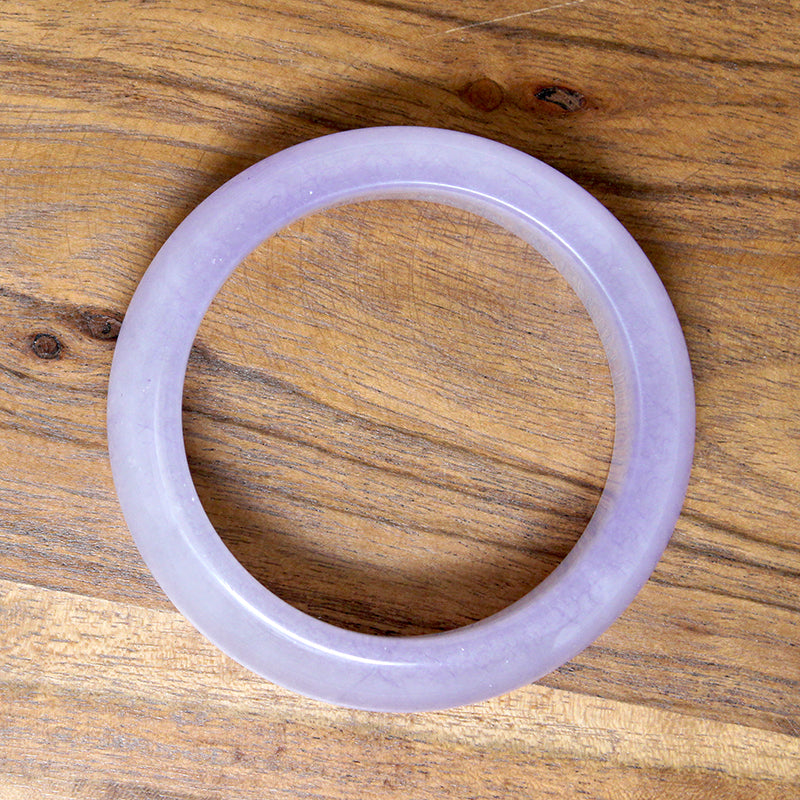 Chubby Lavender Quartz Bangle Bracelet