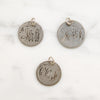 Individual Engraved Initials 19th Century Silver Coin Charms