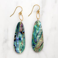 Brilliant Abalone Drop Earrings by Brin