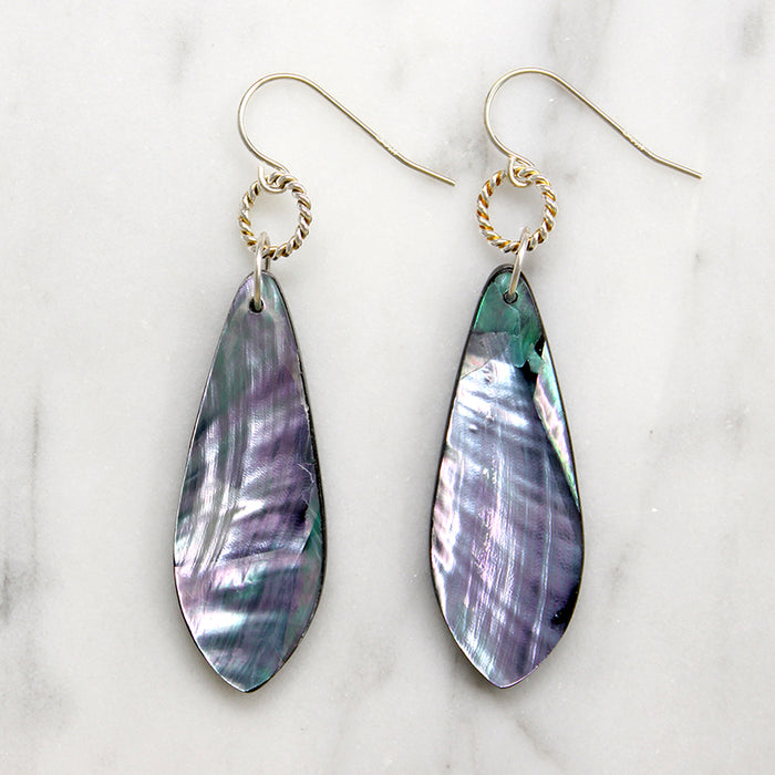 Brilliant Abalone Drop Earrings by Brin
