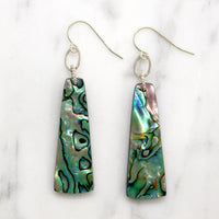 Sterling Silver & Abalone Pendulum Earrings by Brin
