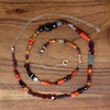 Fiery Gemstone Bead Necklace by Brin