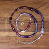 Moody Mauves Gemstone Bead Necklace by Brin