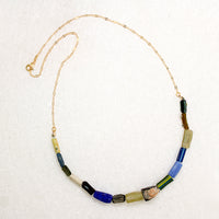 Terra Roman Glass Bead Necklace by Brin