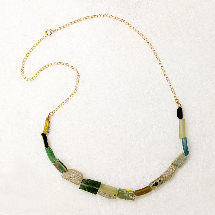 Veritas Roman Glass Bead Necklace by Brin