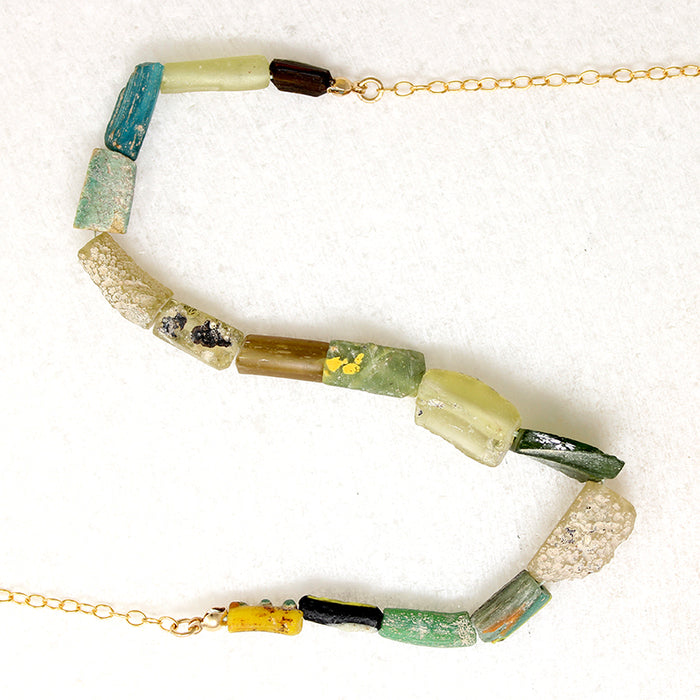 Veritas Roman Glass Bead Necklace by Brin