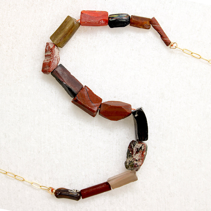 Vesta Roman Glass Bead Necklace by Brin