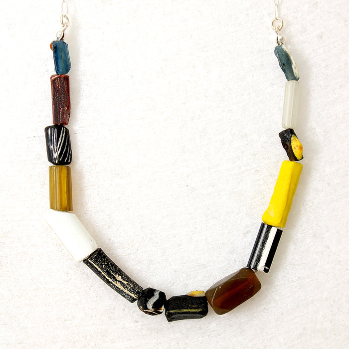Apollo Roman Glass Bead Necklace by Brin