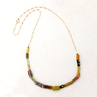Ceres Roman Glass Bead Necklace by Brin