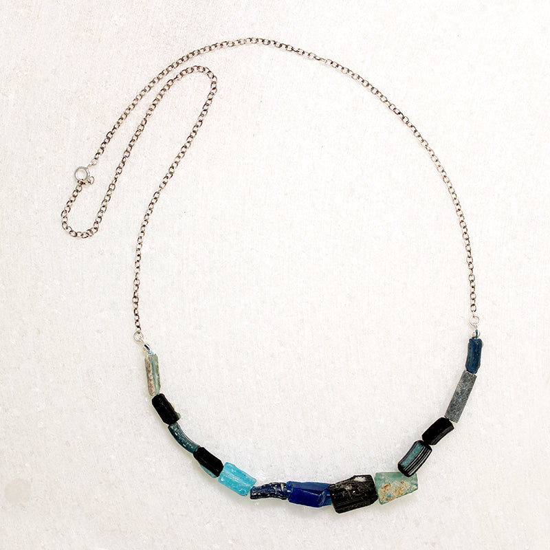 Minerva Roman Glass Bead Necklace by Brin