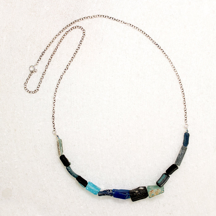 Minerva Roman Glass Bead Necklace by Brin