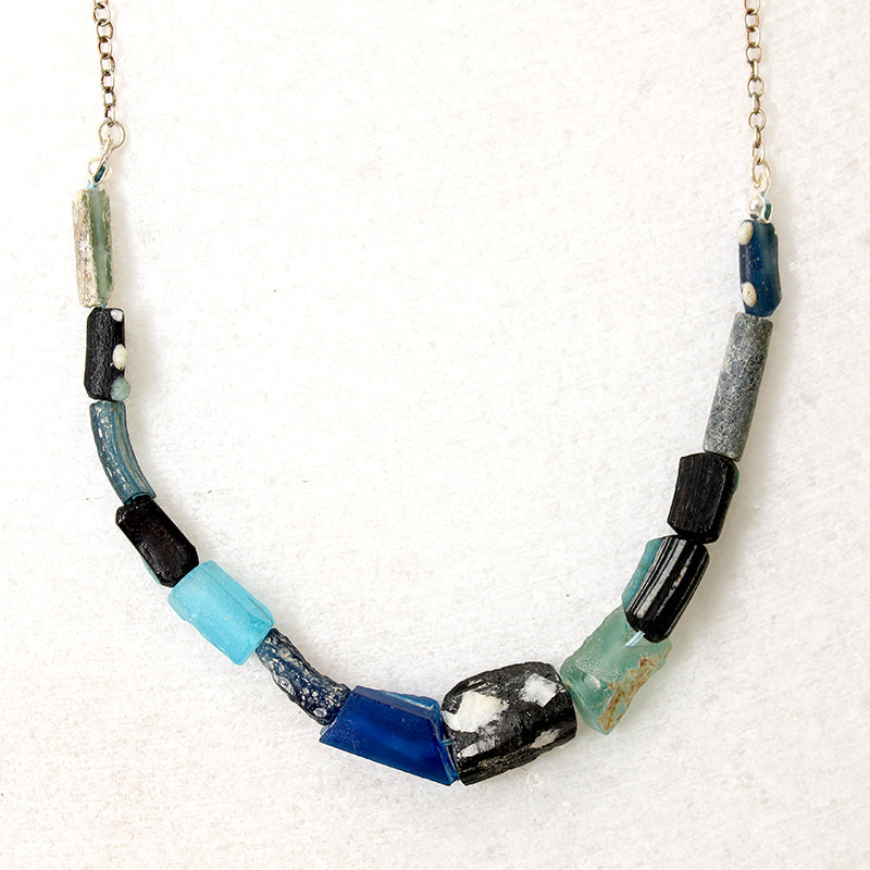 Minerva Roman Glass Bead Necklace by Brin