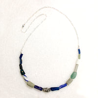 Neptune Roman Glass Bead Necklace by Brin