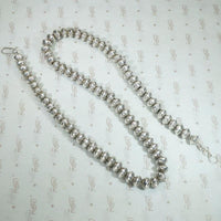 Navajo Rocker Design Silver Beaded Necklace