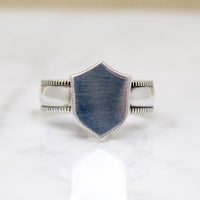 Satisfying Sterling Silver Signet Ring Size 10