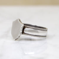 Satisfying Sterling Silver Signet Ring Size 10