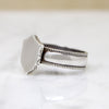 Satisfying Sterling Silver Signet Ring Size 10