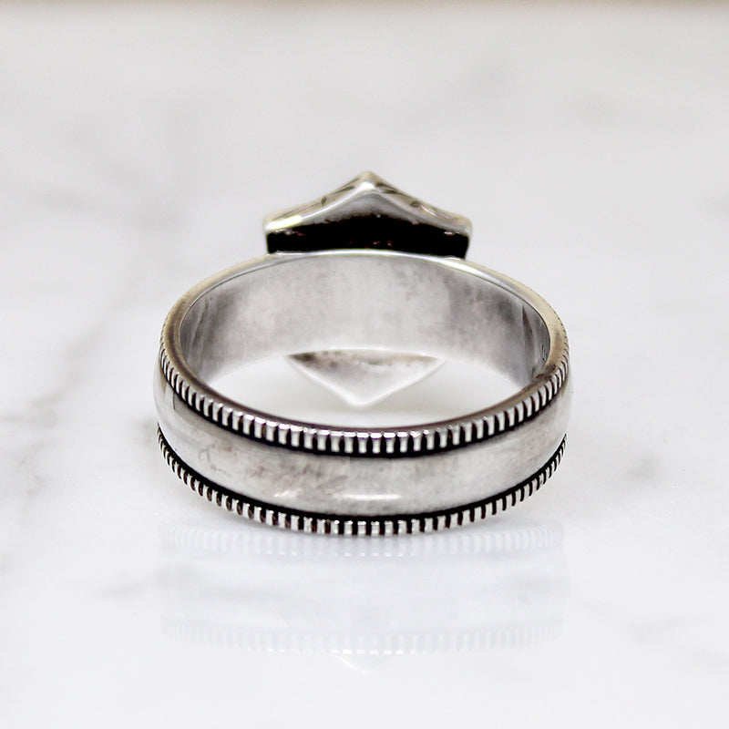 Satisfying Sterling Silver Signet Ring Size 10