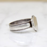 Satisfying Sterling Silver Signet Ring Size 10