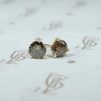 Cinnamon Diamond Studs
